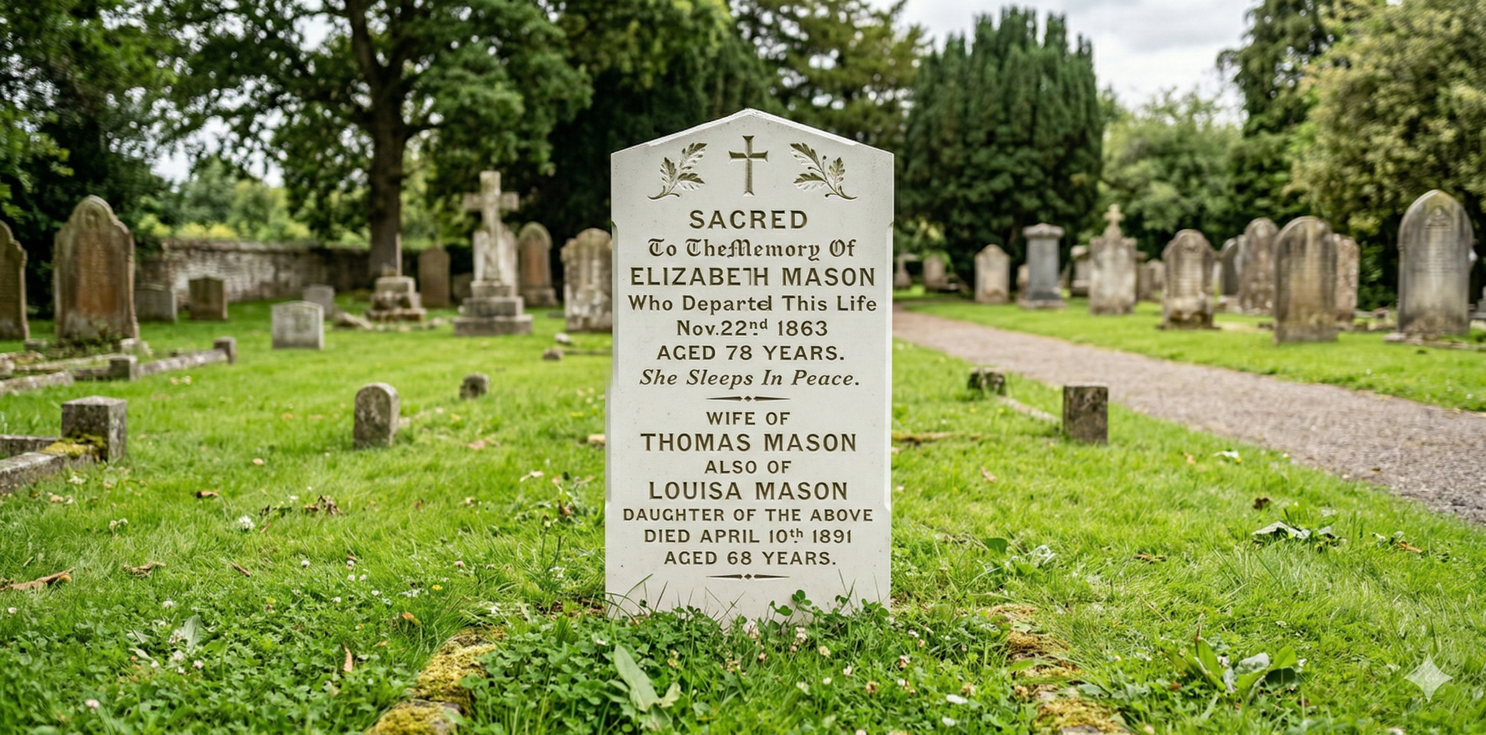 Restored and cleaned monument